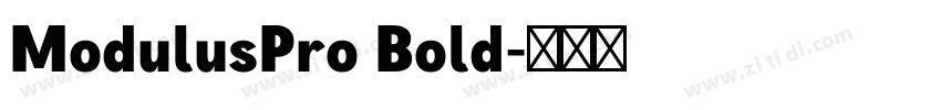 ModulusPro Bold字体转换